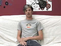 This tall, skinny twink talks about his sexy side and jerks off for the camera hunk first time gay at Boy Crush!