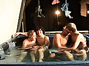 We got 4 boys: Tanner, Dakota, Tommy, and Josh all in the lubricous tub, ready to make it one hell of a advocate group gay shower