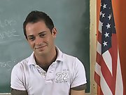 Kalob Traverse is doing an interview and the young man from Wisconsin is happy to share plenty of dope my first sex teacher mr at Teach Twinks