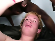 His first huge cock black interracial gay video
