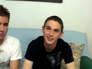 I asked them if they were ready to do some fucking and they both took a seat on the couch gay twinks wanking